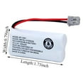 thumbnail image 2 of BT-1021 BBTG0798001 Compatible with Uniden BT-1021 BT1021 BT-1008 BT-1016 BT-1025 2.4V Cordless Handset Phone Battery, 2 of 5