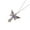 Purple, variant on Gothic Devil Wing Crosses Necklace Adjustable Chain Punk Fashion Neck Jewelry