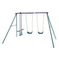 thumbnail image 1 of Plum Jupiter Double Swing Set and Glider, 1 of 6