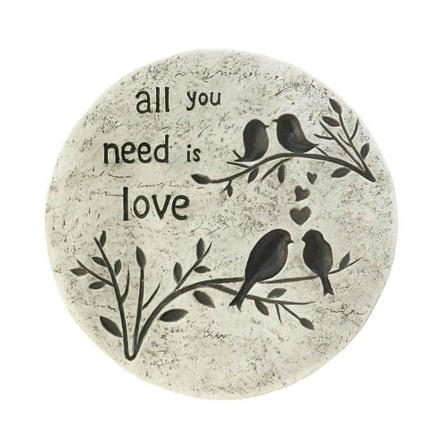 Zingz & Thingz All You Need Is Love Stepping Stone in White