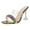White, variant on XIAQUJ Ladies Summer Fashion Colorful High Heels Wine Glass Heel Fine Heel Rhinestone Party Walking Large Size Slippers Sandals Sandals for Women 2024 Grey 8