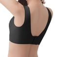 thumbnail image 5 of Women Thick Strap Bra Support Mesh V Neck Seamless Bra Comfy Casual Daily Tops, 5 of 6