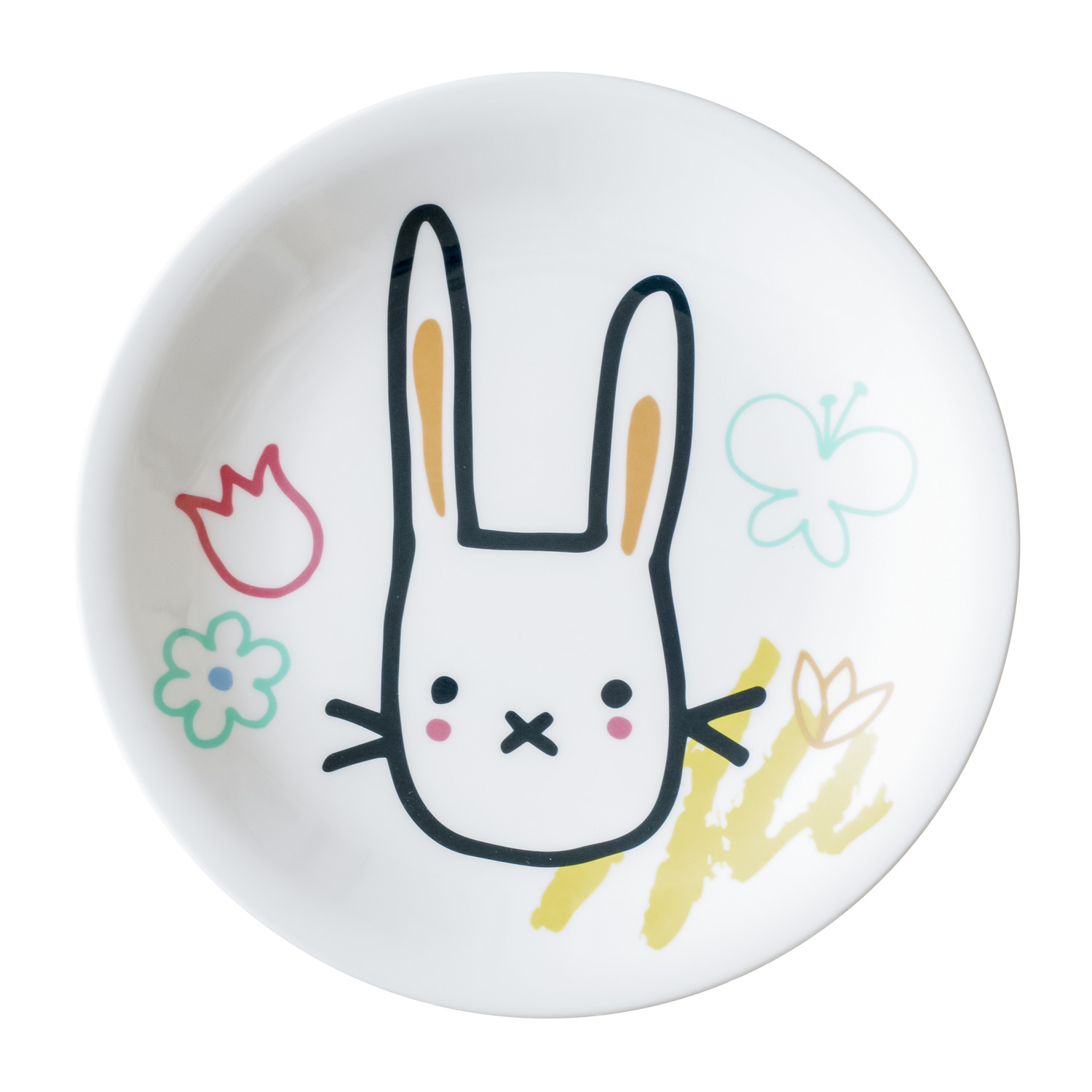 Mainstays Bunny Sketch Mix and Match Melamine Salad Plate Set, 4 Piece - image 2 of 5
