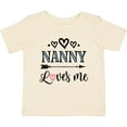 thumbnail image 3 of Inktastic Nanny Loves Me Grandchild Girls Baby T-Shirt, 3 of 5