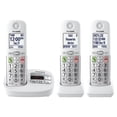 thumbnail image 1 of Teléfono inalámbrico Panasonic KX-TGU433W con pantalla grande y botones, 1 of 6