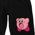 thumbnail image 2 of Kirby Floating Character Art Men's Black Sleep Pajama Shorts-Large, 2 of 3