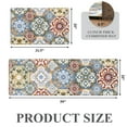 thumbnail image 2 of MeyJey Boho Kitchen Rug Set of 2, Non-Slip Anti-Fatigue Waterproof Cushioned Mat for Kitchen, Dining & Laundry Room, 20"x31.5"+20"x59" Red/Orange/Yellow, 2 of 12
