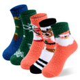 thumbnail image 1 of Calcetines FYC de invierno para mujer, cálidos, gruesos, de lana suave, multicolor, 1 of 7