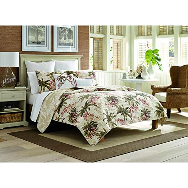 Tommy Bahama Bonny Cove Reversible 100 CottonQuilt Set, Queen
