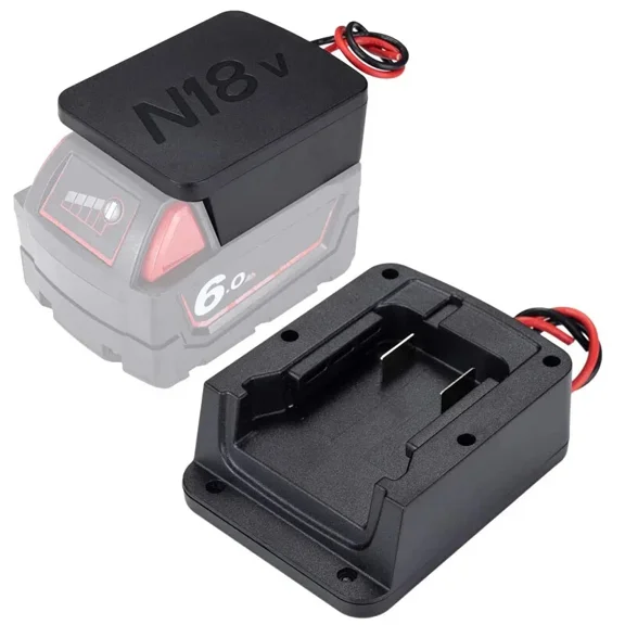 For Power Wheel Adapter for Milwaukee 18V Battery Dock Power Mount Connector
