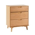 thumbnail image 6 of Walker Edison 3-Drawer Groove Handle Solid Wood Dresser - Natural Pine, 6 of 17