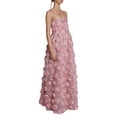 thumbnail image 5 of Coduop Women Summer Cami Dress 3D Rose Flower Spaghetti Strap Open Back A-Line Long Dress, 5 of 9