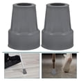 thumbnail image 2 of 2pcs Rubber Crutch Tips For The Disabled Non-Slip Replacement Covers For Walking Sticks And Canes Shock Absorbing Replacement Rubber Cane Tips, 2 of 7