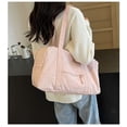 thumbnail image 4 of Lightweight Waterproof Nylon Luggage Bag for Women, Large Capacity Travel Crossbody Purse with Reinforced Handles, Handheld Commute Cloth Bag for Weekend Getaway Gym and Daily Use, 4 of 6