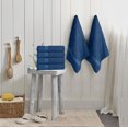 thumbnail image 5 of 6 Pack Medium Bath Towel Set, 100% Ring Spun Cotton (24 x 48 Inches) Medium Lightweight and Highly Absorbent Quick Drying Towels, Premium Towels for Hotel, Spa and Bathroom (Navy), 5 of 12