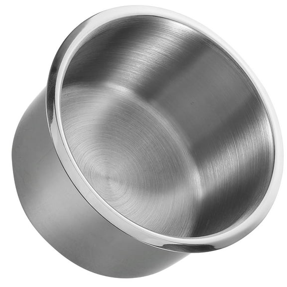 KAKOWELY Recessed Cup Holder for Table Stainless Steel Silver 1Pack for Home and Car Use
