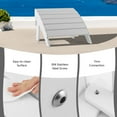 thumbnail image 6 of Patiojoy Outdoor Adirondack Chair W/Ergonomic Design&Ottoman Lounge Armchair HDPE chair for Yard&Patio White, 6 of 7