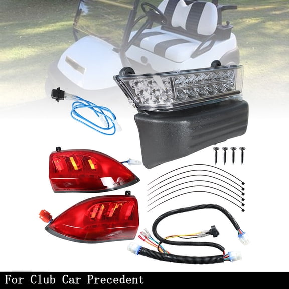 For Club Car Precedent Golf Cart Light Kit LED Headlight Tail Light Kit 2004-08