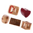 thumbnail image 1 of Juguetes De Inteligencia Chinos Rompecabezas De En 3D Rompecabezas - Lock, 5 Piezas Baoblaze Juguete de candado Kongming, 1 of 8