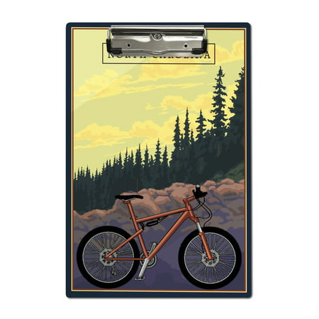 North Carolina - Mountain Bike - Ride the Trails - Lantern Press Artwork (Acrylic
