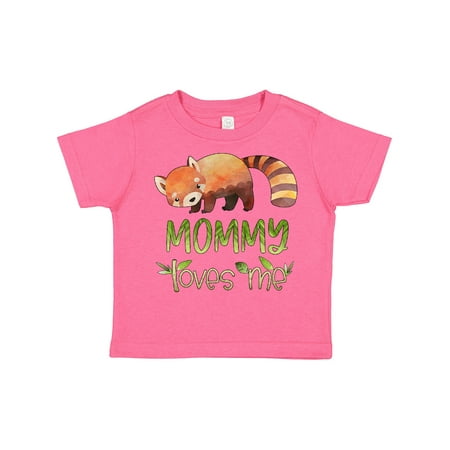 

Inktastic Mommy Loves Me Cute Red Panda Gift Toddler Boy or Toddler Girl T-Shirt