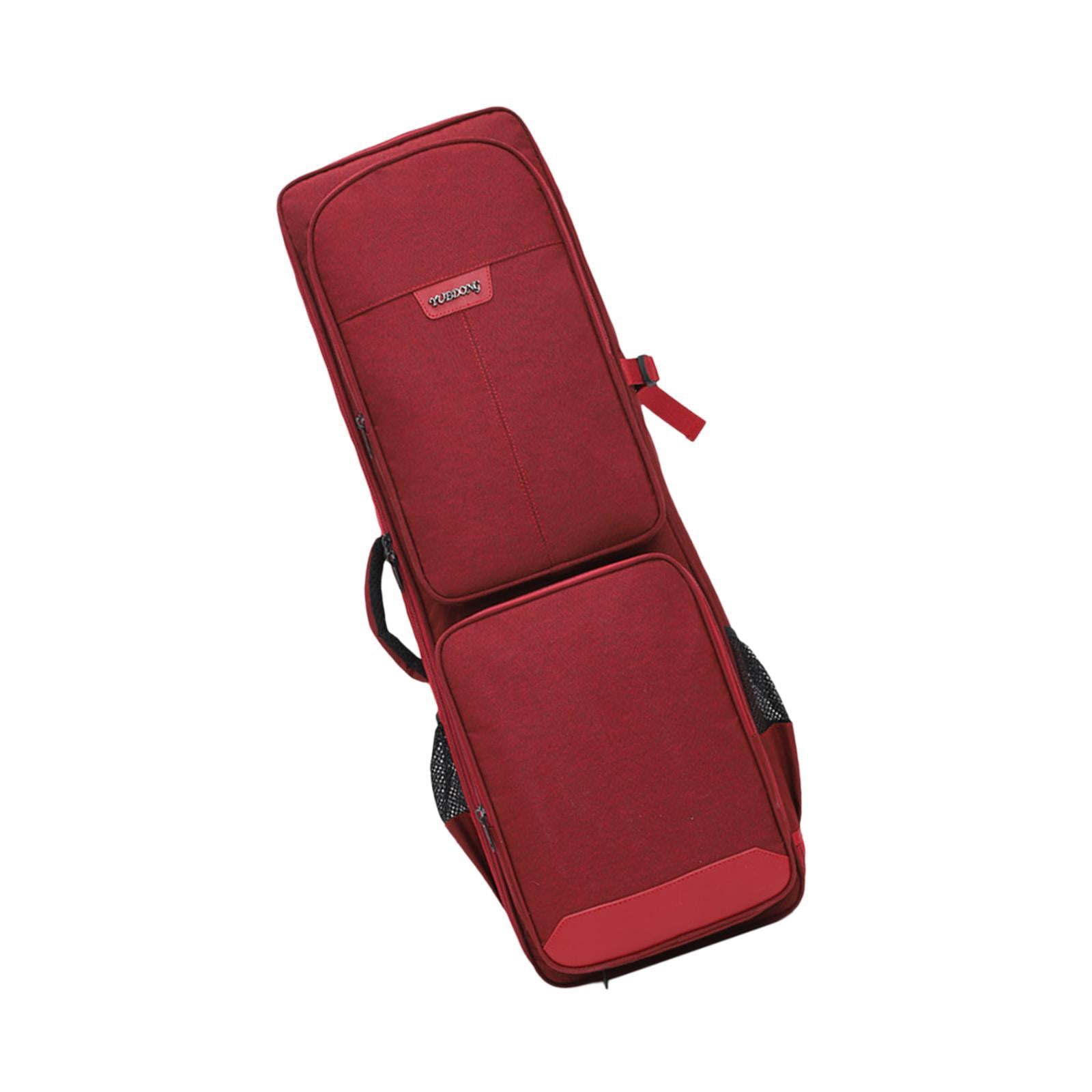 LeeQinersw Saxophone Bag Saxophone Clarinet Case Portable with Carry Handle Water Resistant red