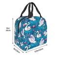 thumbnail image 3 of Easygdp Swan On The Pond Bolsa Térmica Premium - Tela Oxford Impermeable, Gran Capacidad, Bolsillo Frontal, Unisex para Trabajo, Escuela, Actividades al Aire Libre y Picnics, 3 of 8
