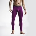 thumbnail image 2 of JIKNTTR Men's Base Layer Bottoms Mens Thermal Underwear Long Johns Bottom Thermal Pants Trousers Thin Leggings Tights Youth Trousers Sleepwear Base Layers Bottoms, 2 of 6