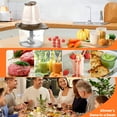 thumbnail image 4 of Meat Grinder Electric Food Chopper, 2 Speeds 8 Cup Food Processor for Vegetable Meat Fruit,2025, 4 of 11