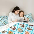 thumbnail image 4 of Manfei Cartoon Christmas Dessert Bedding Comforter Set 7 Pieces,Sweet Cookie Coffee Full Bedding Set,Merry Xmas Tree Fitted Sheet Flat Sheet For Child,Super Cozy Room Decor Reversible, 4 of 8