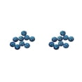 thumbnail image 1 of Jumpingount Kit de tachuelas sin rebabas, cuentas de cristal con forma geométrica, pendientes delicados, adorno de regalo dulce, accesorios de joyería tipo Tipo 19 2piezas Jumpingount CBP462657, 1 of 6