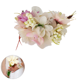 thumbnail image 1 of Boho flor corona pelo corona halo floral guirnalda pieza de banda con cinta festival boda fiesta, 1 of 5