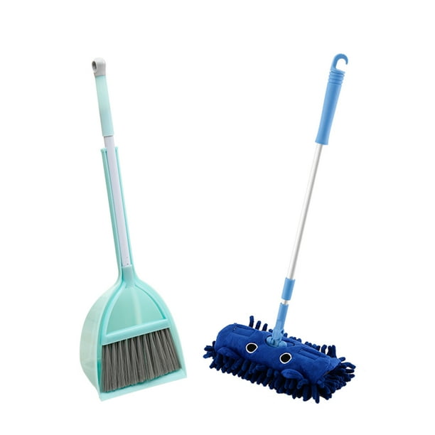 Children'S Broom Dustpan Mop Set Mini Play House Sweeping Toy Set