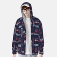 thumbnail image 2 of Balery Nautical Style Sailboat Sudadera ligera de manga larga con capucha y protección solar UPF 50+ para hombre y mujer, ideal para pesca y running-Medium, 2 of 7