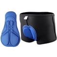 thumbnail image 2 of Bicicleta Pantalones cortos de ciclismo unisex Ndcxsfigh Ropa interior deportiva de de gel transpirable (Azul M), 2 of 8