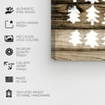 thumbnail image 4 of Wynwood Studio Holiday and Seasonal Wall Art Canvas Prints 'Blanc Trees Weathered' Christmas Home Décor - Brown, White, 12" x 12", 4 of 5