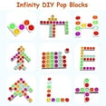 thumbnail image 4 of 24 Pcs Fidget Blocks, Push Silicone Popper Fidget Sensory Toy, Infinity DIY Pop Building Blocks, Great Tool for Classroom (White), 4 of 5