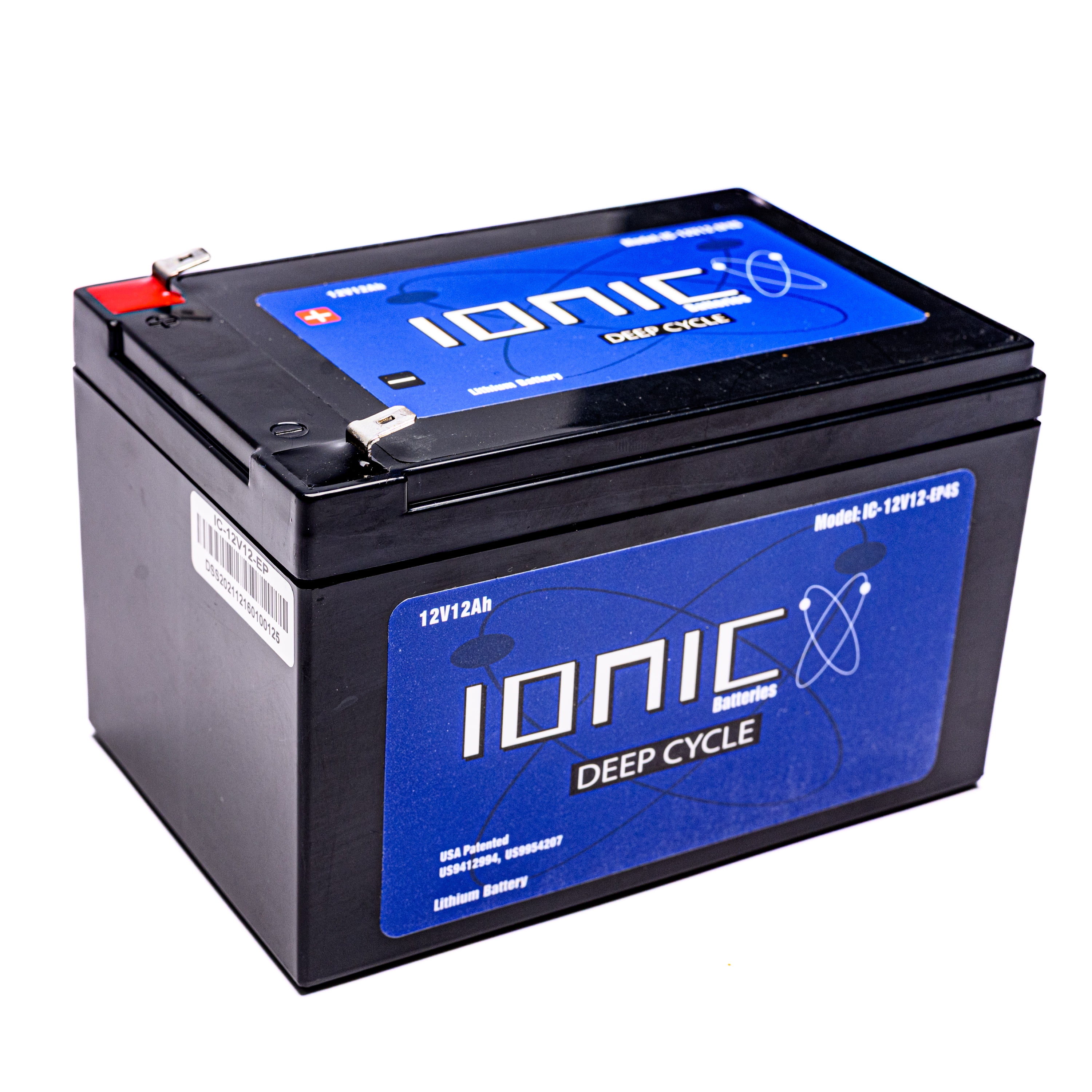 Ionic Batteries Lithium 12V 12Ah (Amp-Hour) Deep Cycle