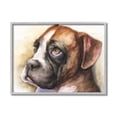 thumbnail image 4 of Stupell Industries Boxer Puppy Dog Eyes Adorable Pet Portrait Black Framed, 11 x 14, Design by George Dyachenko, 4 of 5