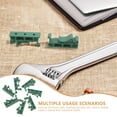 thumbnail image 3 of CRAFTHROU 20Pcs Green Plastic Din Rail Mounting Bracket Kit for Cabinet Parts Hardware, 3 of 6