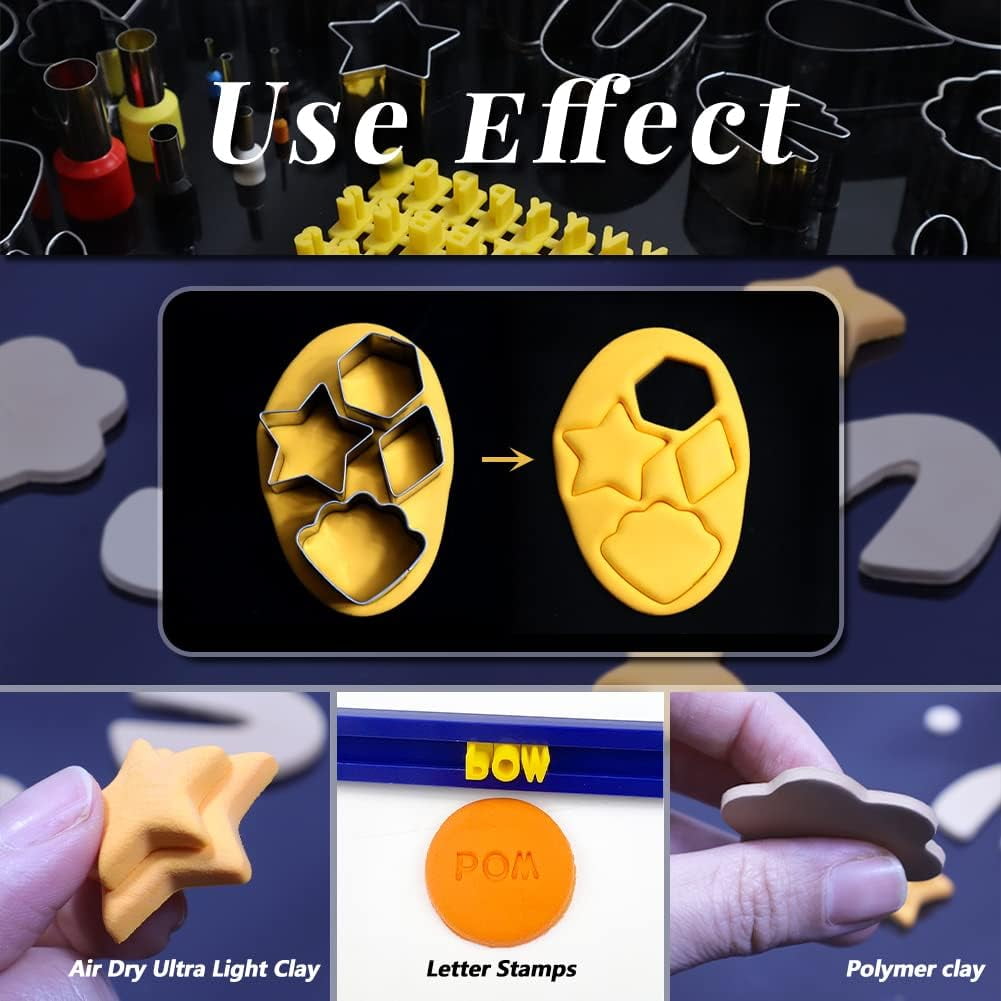 Polymer Clay Cutters Letter Mold Handmade Tool Pottery Diy Ceramic Craft Designer Jewelry Earring Making Supplies tools