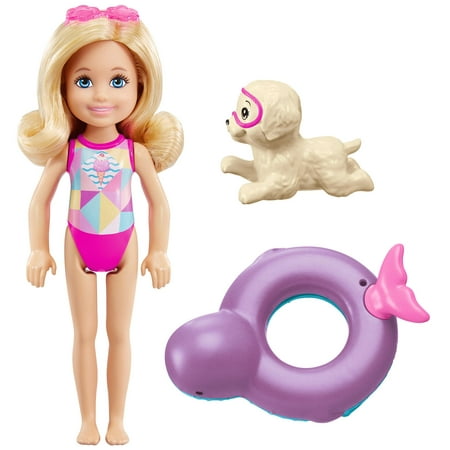Barbie Dolphin Magic Chelsea Doll with Puppy Squirt