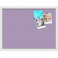 thumbnail image 2 of PinPix ArtToFrames 16x22 Custom Cork Bulletin Board Purple Circles   Poster Board Has a Fabric Style Canvas Finish, Framed in Satin White Frame (PinPix-493), 2 of 6
