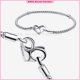 thumbnail image 2 of Charms Fit Pandora Moments Studded Chain brazale Bracelet Gao Jiahui unisex, 2 of 2