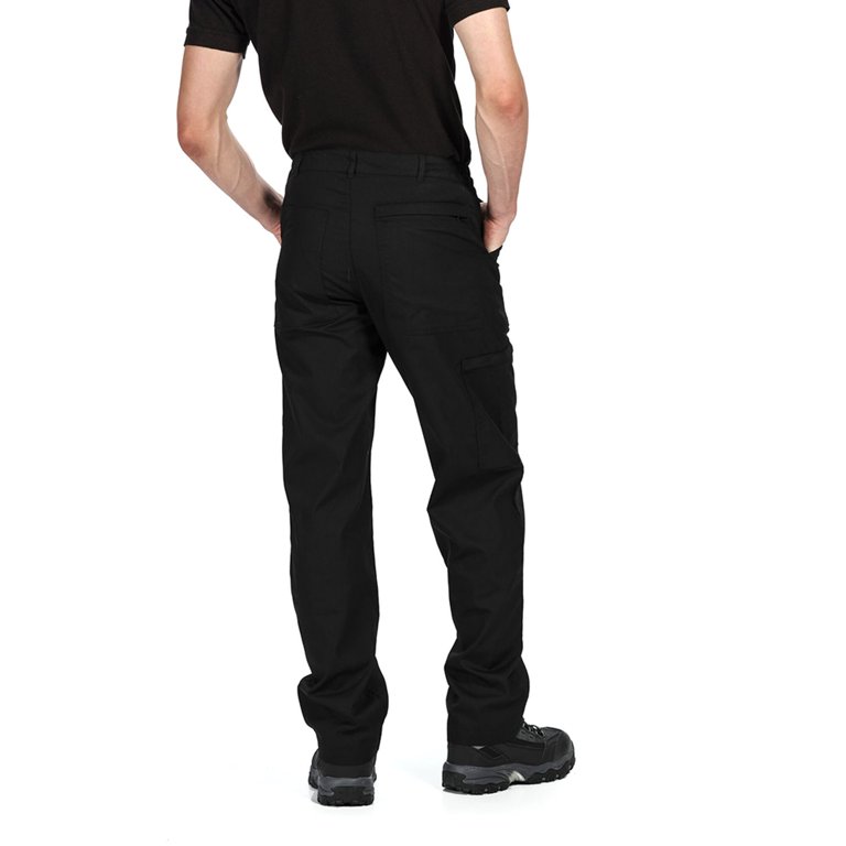 Regatta Men's Action Water Repellent Trousers – Multi-Pocket Workwear Pants With Knee Patches