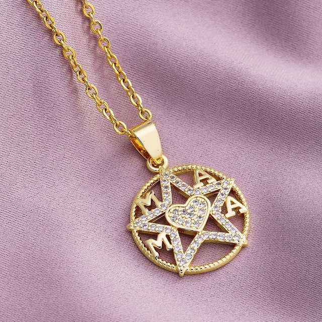 Nvzi Ideas de regalos para el Día de la Madre - Collar del Día de la Madre para mamá Regalos del Día de la Madre para mamá de hijo Regalos para ella Regalos para mamá Regalo del Día de la Madre (I)