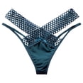 thumbnail image 1 of GDREDA Culottes Taille Haute pour Femmes sous-Vêtements pour Femmes Strings Dentelle Bikini Culottes g-String String Extensible Culotte pour Femme String Vert, Taille Unique, 1 of 4
