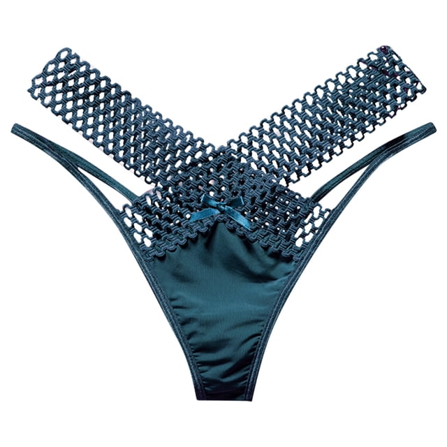 GDREDA Culottes Taille Haute pour Femmes sous-Vêtements pour Femmes Strings Dentelle Bikini Culottes g-String String Extensible Culotte pour Femme String Vert, Taille Unique