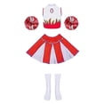 thumbnail image 3 of Lujianch Children Cheerleading Team Student Role Playing Stage Performance Competition Carnival Party Set Girls Outfits Sets Size 8-9 Years, 3 of 5