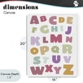 thumbnail image 4 of Stupell Industries Eclectic Muted Alphabet Letters Canvas Art, 16 x 20, by Susan Ball, 4 of 8